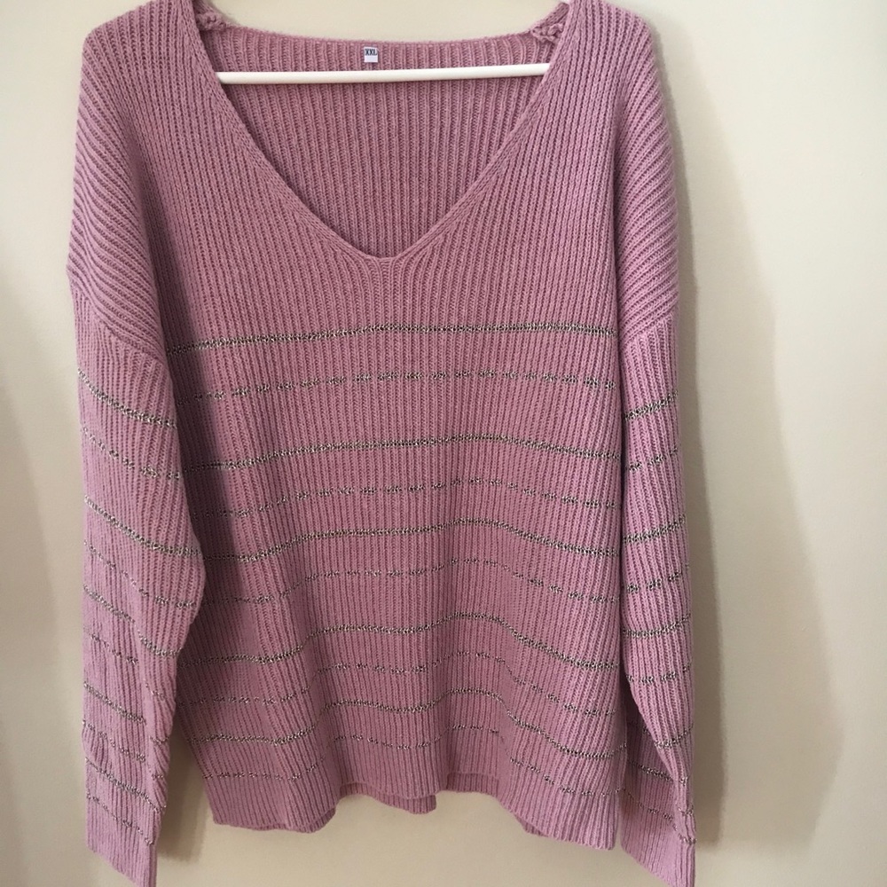 light purple sweater